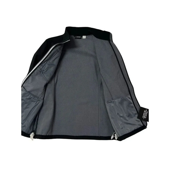 Alaska Airlines Jacket Womens L Black Decades of Awesome Logo Crew Flight NEW - Picture 5 of 9